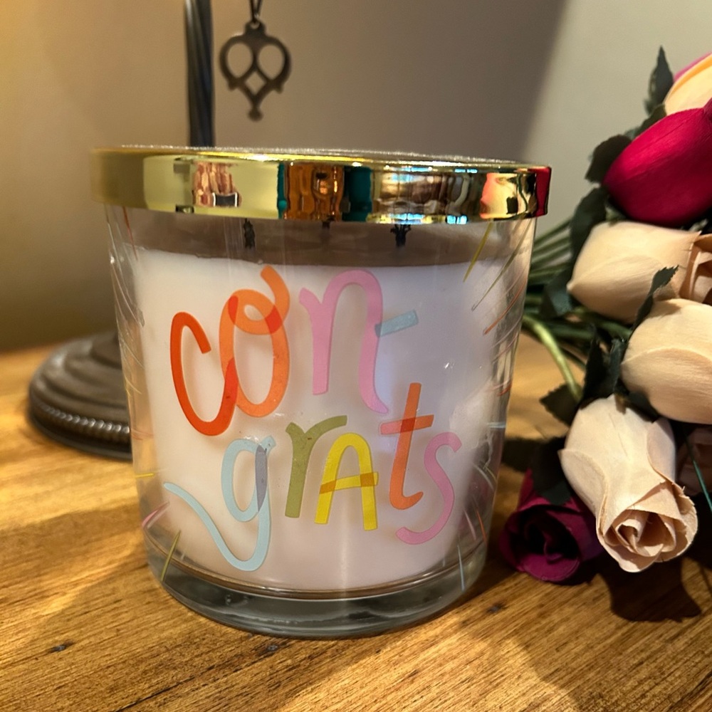“Congrats” Citrus Fizz scented candle